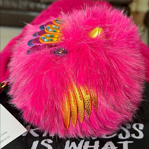 Kurt Geiger Pom Pom Eagle Bag Charm - Picture 5 of 8